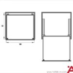 Giá xoong nồi Hafele 900mm549.08.034 inox